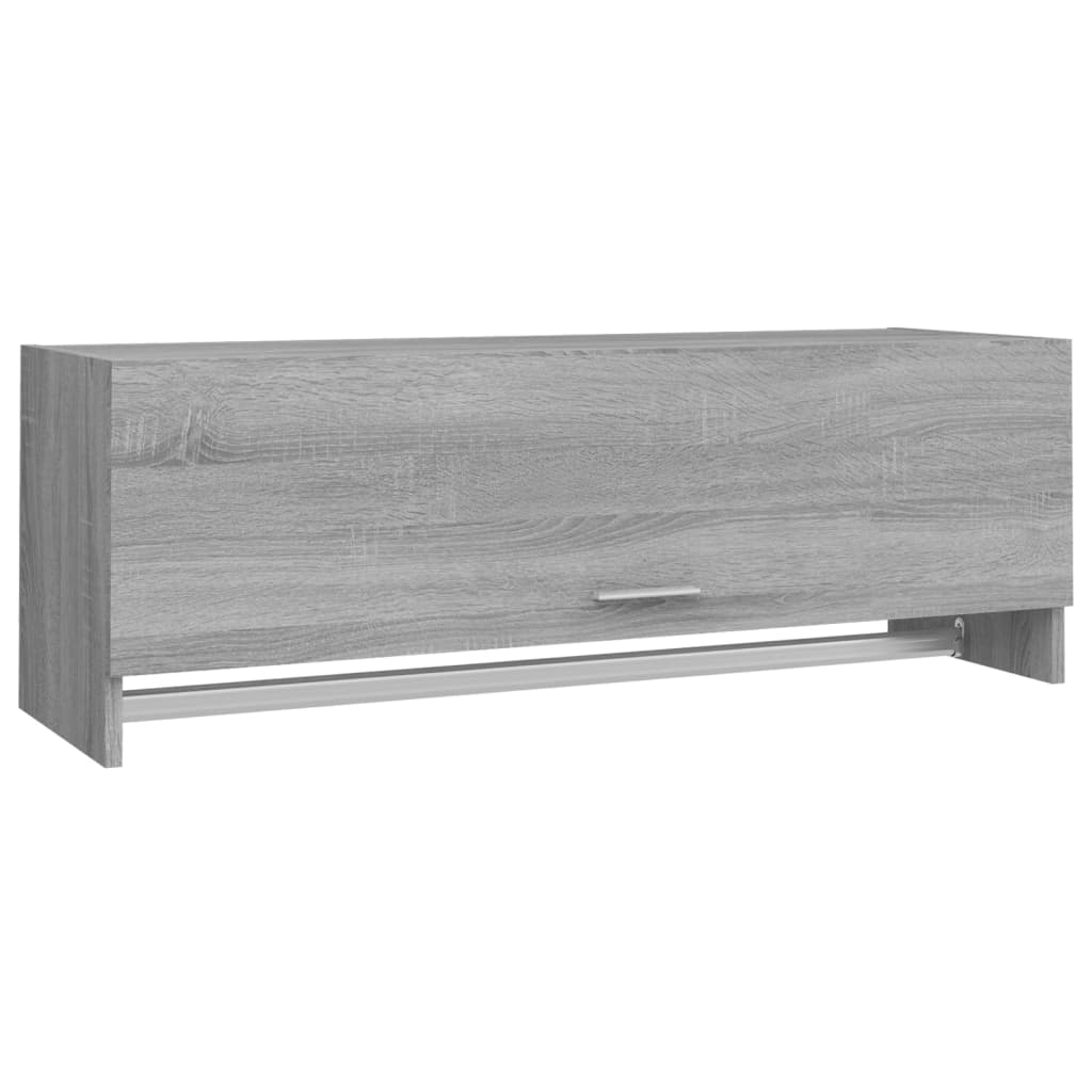 Armadio Grigio Sonoma 100x32,5x35 cm in Legno Ingegnerizzato - homemem39