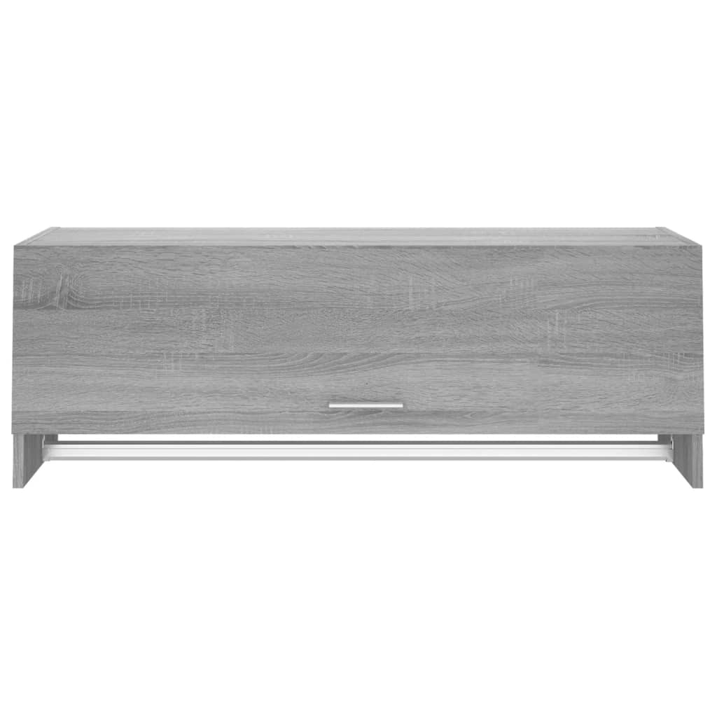 Armadio Grigio Sonoma 100x32,5x35 cm in Legno Ingegnerizzato - homemem39