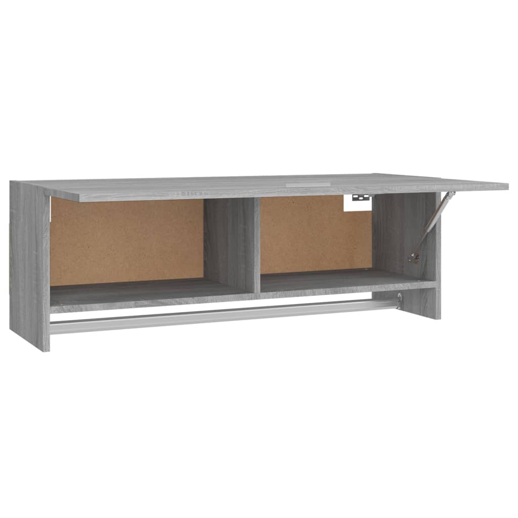 Armadio Grigio Sonoma 100x32,5x35 cm in Legno Ingegnerizzato - homemem39