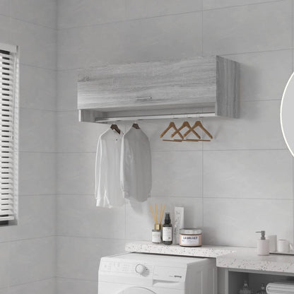 Armadio Grigio Sonoma 100x32,5x35 cm in Legno Ingegnerizzato - homemem39