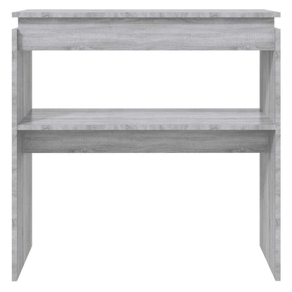 Tavolino Consolle Grigio Sonoma 80x30x80 cm Legno Multistrato - homemem39