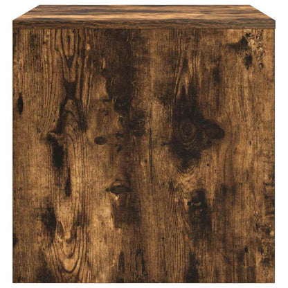 Tavolini Impilabili 3 pz Rovere Fumo in Legno Multistrato