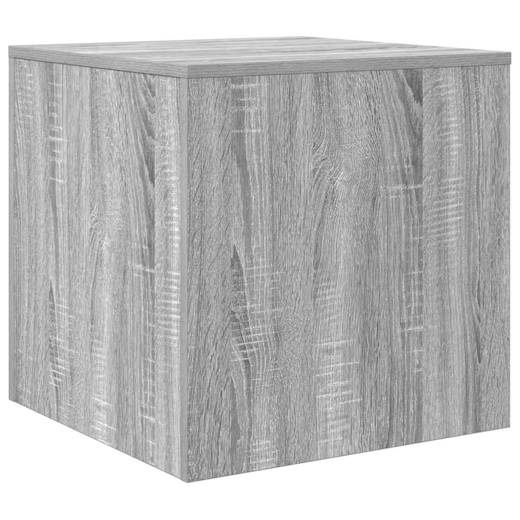 Tavolini Impilabili 3 pz Grigio Sonoma in Legno Multistrato