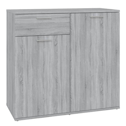 Credenza Grigio Sonoma 80x36x75 cm in Legno Multistrato - homemem39