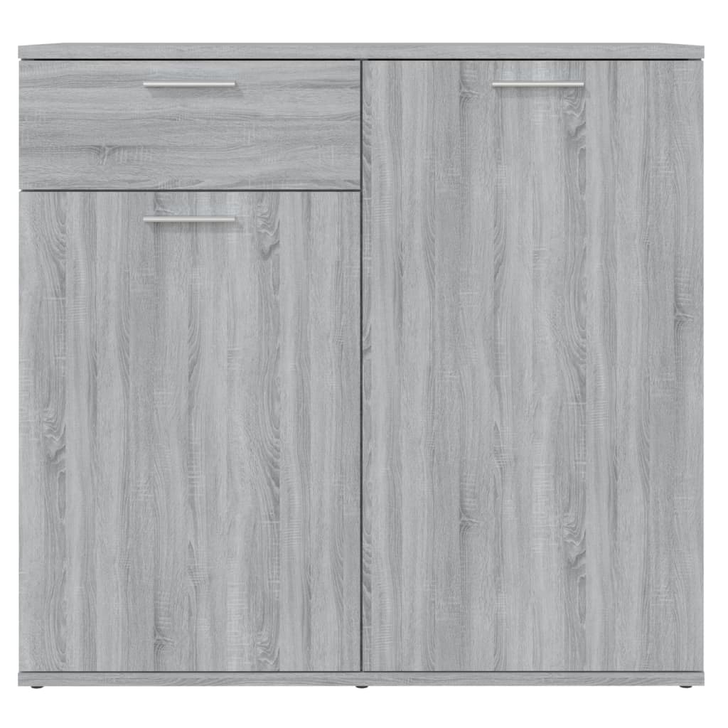 Credenza Grigio Sonoma 80x36x75 cm in Legno Multistrato - homemem39