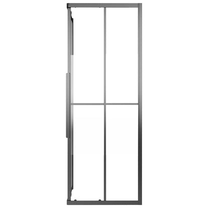 Cabina Doccia ESG Semi Smerigliato 90x70x180 cm Nera | homemem39