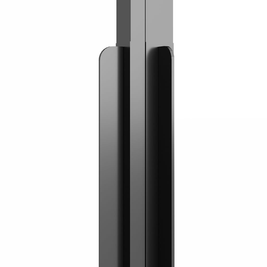 Cabina Doccia ESG Semi Smerigliato 90x70x180 cm Nera | homemem39