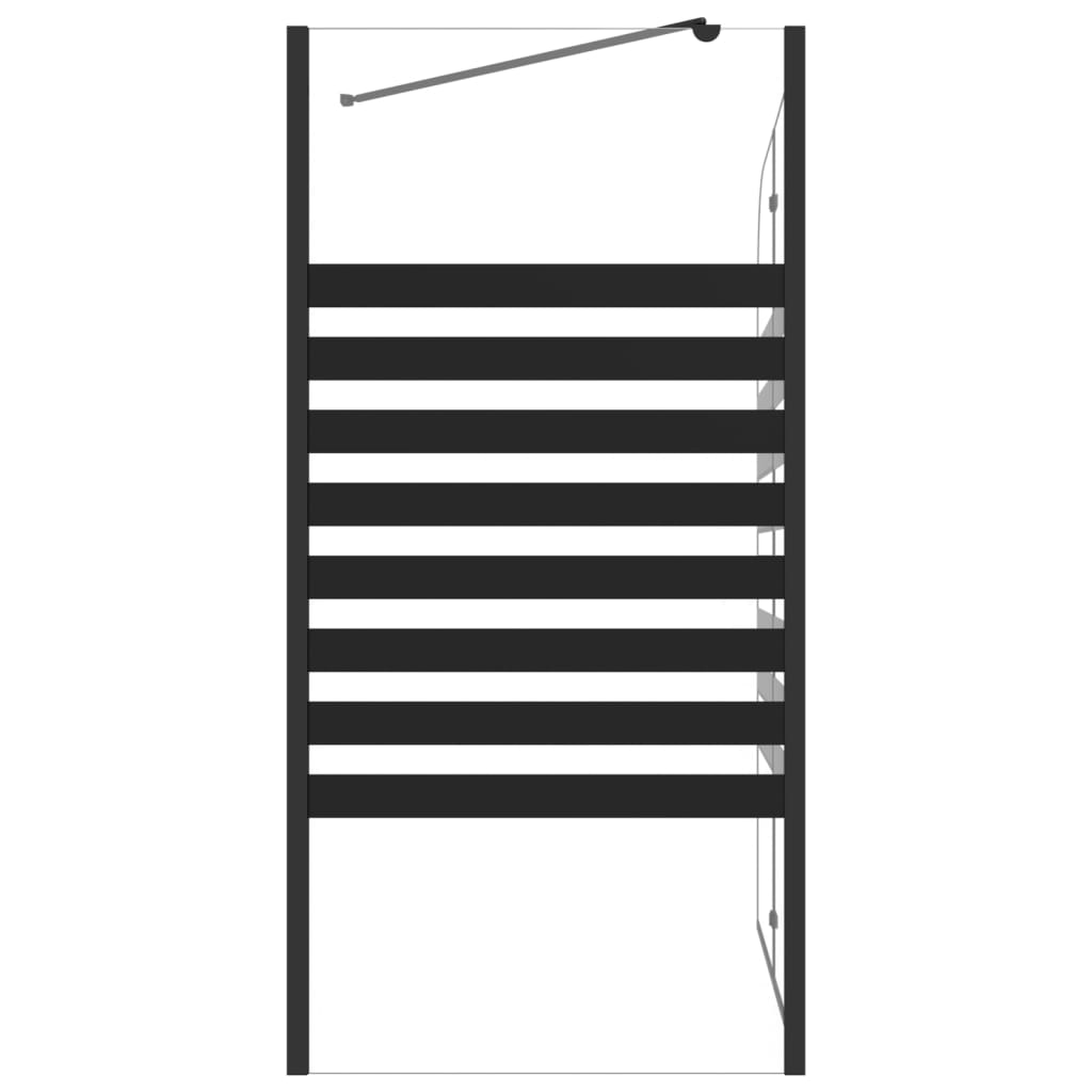 Box Doccia a Strisce 120x68x130 cm in Vetro Temperato - homemem39