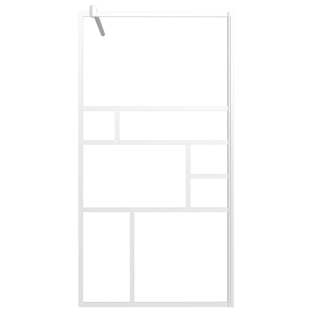 Parete per Doccia Walk in 115x195 cm in Vetro ESG Bianco | homemem39