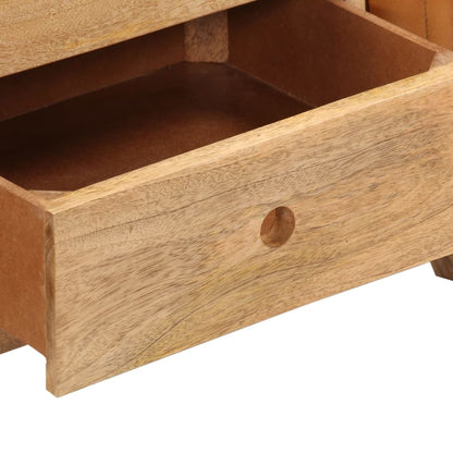 Panca Bok Marrone 107cm Vera Pelle di Capra e Massello di Mango - homemem39