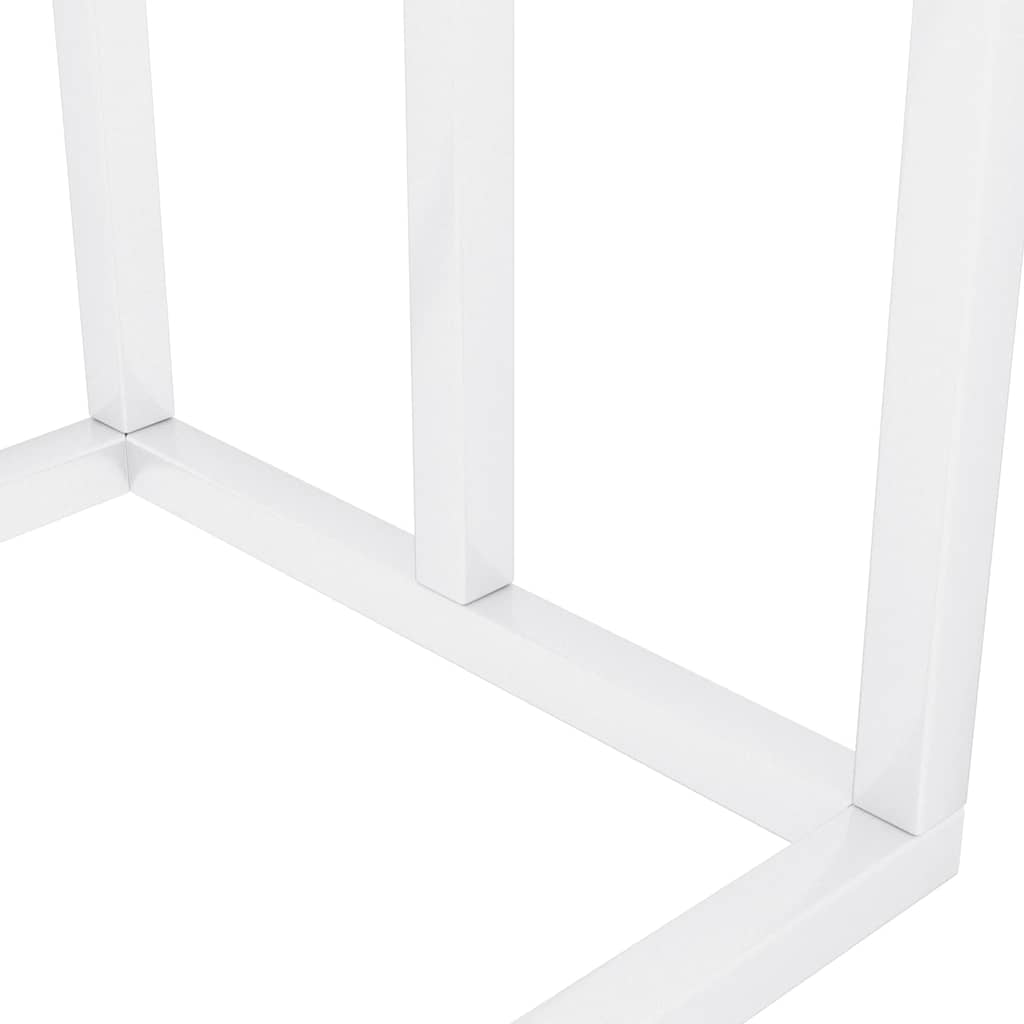 Portasciugamani da Pavimento Bianco 48x24x79cm in Ferro | homemem39
