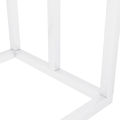 Portasciugamani da Pavimento Bianco 48x24x79cm in Ferro | homemem39