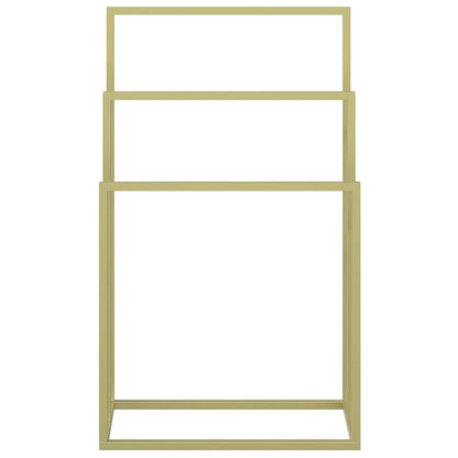 Portasciugamani da Pavimento Oro 48x24x79cm in Ferro