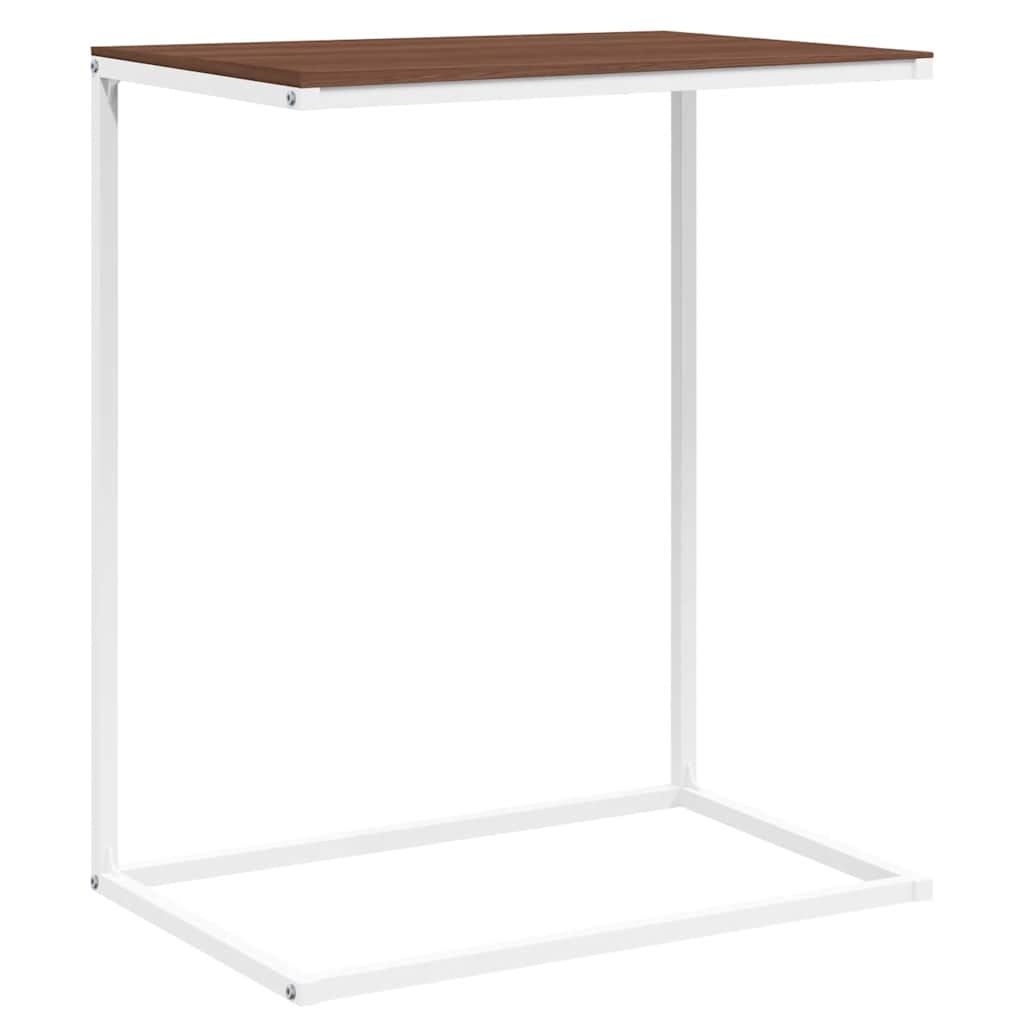 Tavolino da Salotto Bianco 55x35x66 cm in Legno Multistrato | homemem39