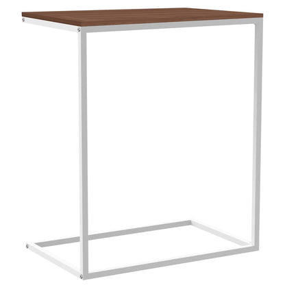Tavolino da Salotto Bianco 55x35x66 cm in Legno Multistrato | homemem39