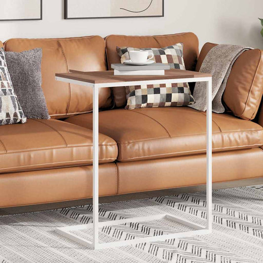 Tavolino da Salotto Bianco 55x35x66 cm in Legno Multistrato | homemem39