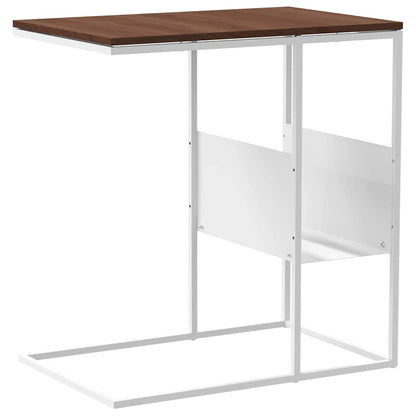 Tavolino Bianco 55x36x59,5 cm Legno Multistrato | homemem39