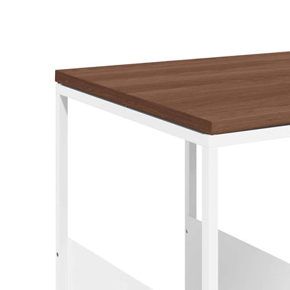 Tavolino Bianco 55x36x59,5 cm Legno Multistrato