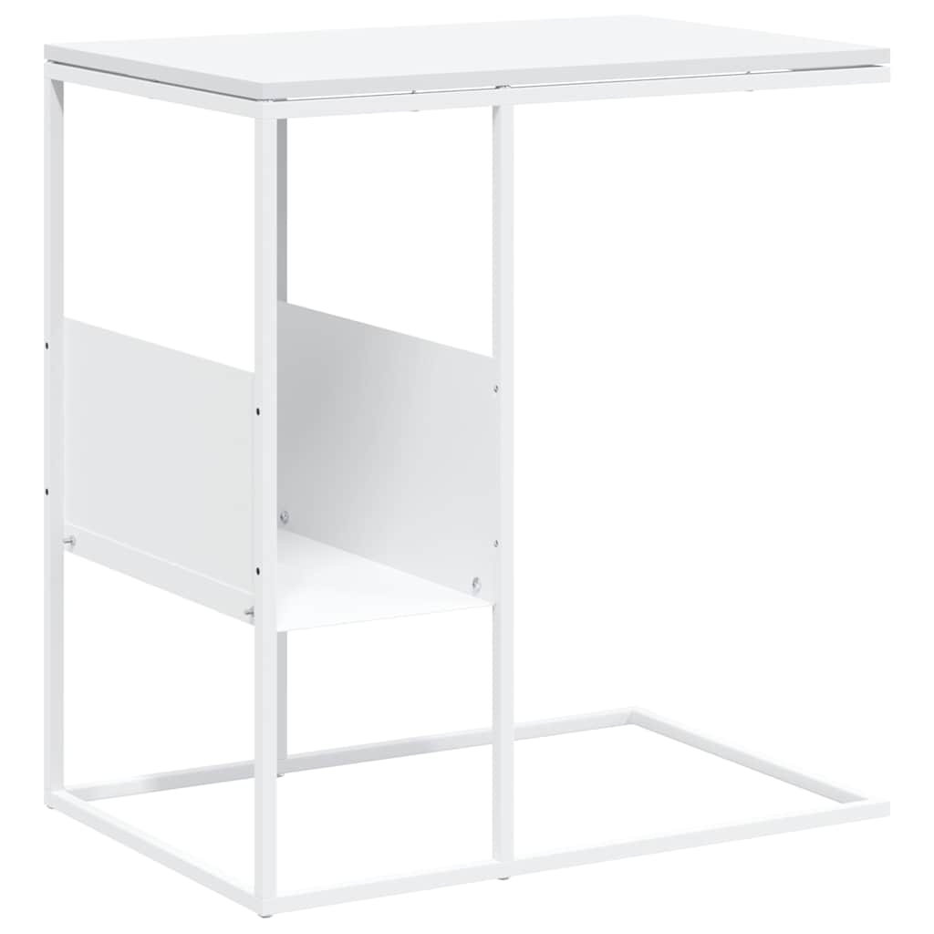 Tavolino Bianco 55x36x59,5 cm Legno Multistrato | homemem39