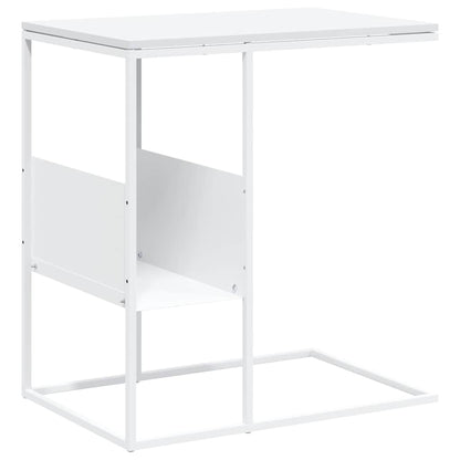 Tavolino Bianco 55x36x59,5 cm Legno Multistrato | homemem39