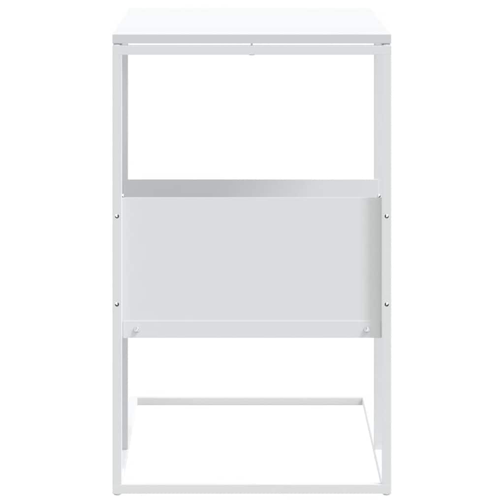 Tavolino Bianco 55x36x59,5 cm Legno Multistrato | homemem39