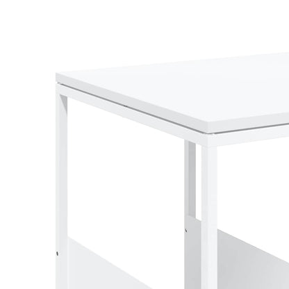 Tavolino Bianco 55x36x59,5 cm Legno Multistrato | homemem39