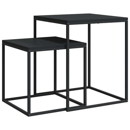 Set di Tavolini 2 pz in Legno Multistrato e Metallo | homemem39