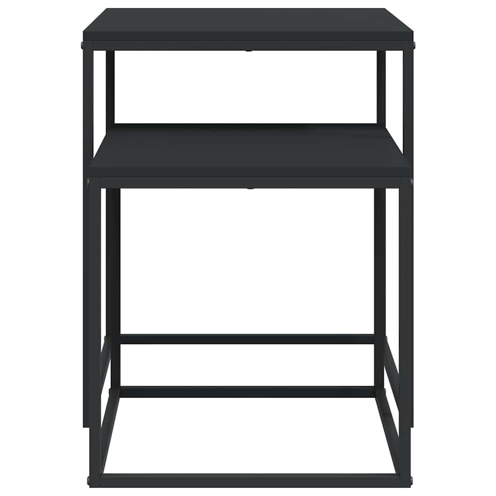 Set di Tavolini 2 pz in Legno Multistrato e Metallo | homemem39
