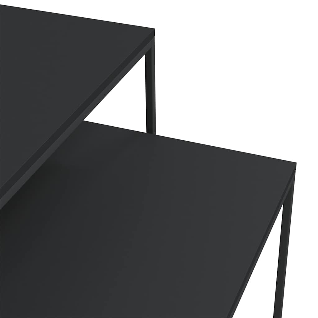 Set di Tavolini 2 pz in Legno Multistrato e Metallo | homemem39