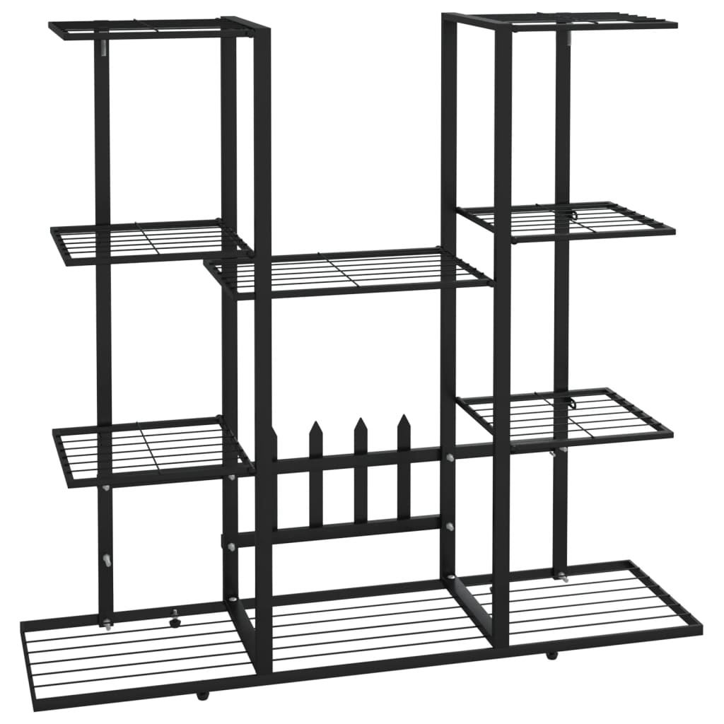 Portafiori 94,5x25x89 cm Ferro Nero - homemem39