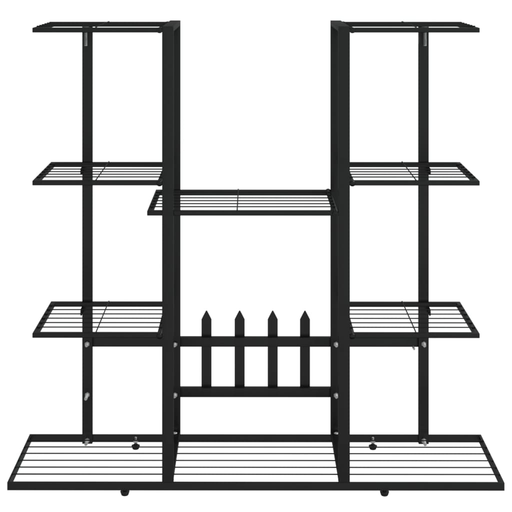 Portafiori 94,5x25x89 cm Ferro Nero - homemem39