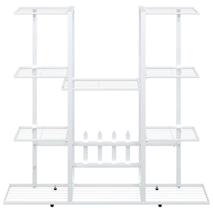 Portafiori 94,5x25x89 cm Ferro Bianco