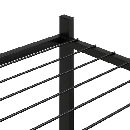 Portafiori 83x25x100 cm Ferro Nero - homemem39