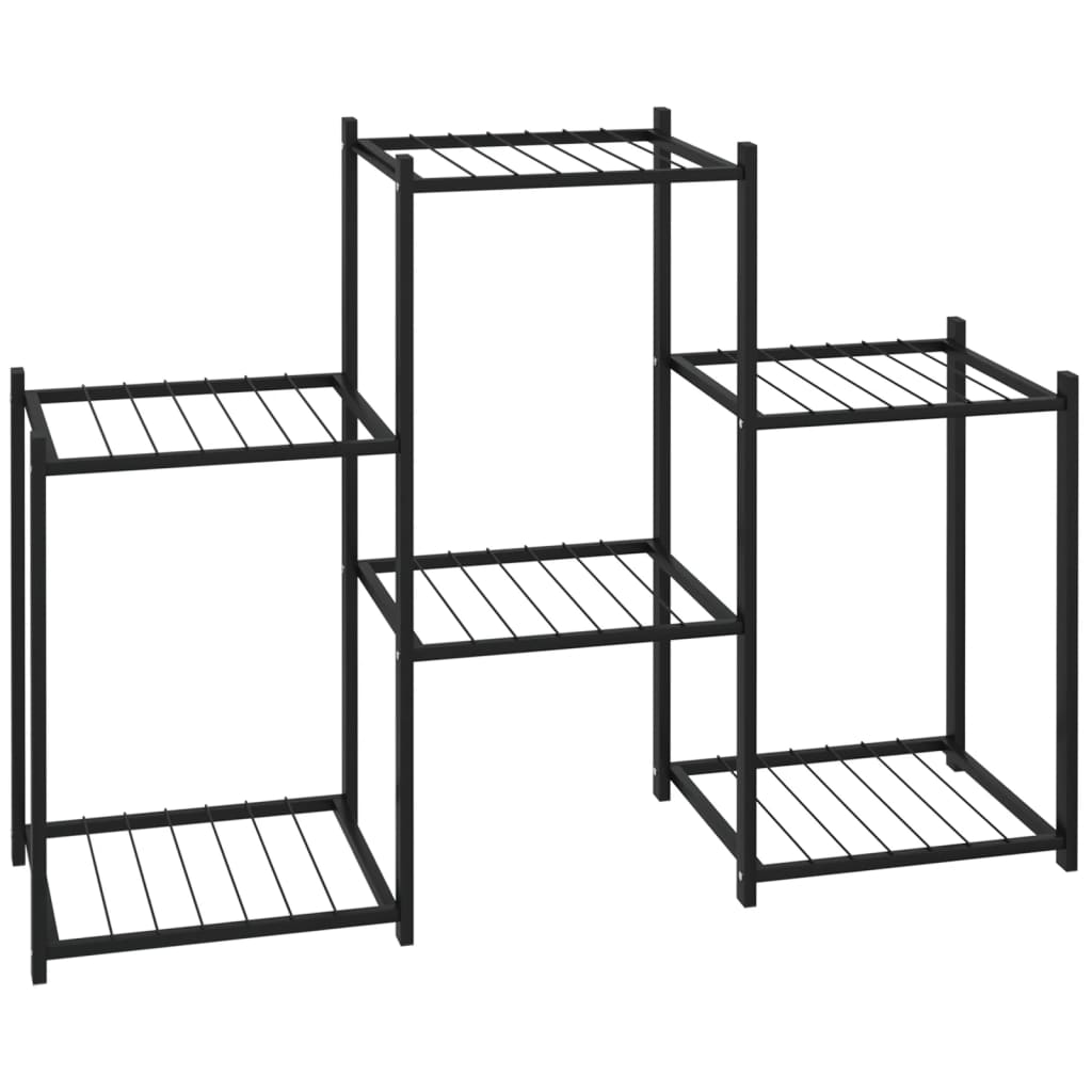 Portafiori 83x25x60 cm Ferro Nero - homemem39