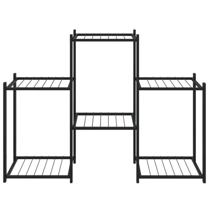 Portafiori 83x25x60 cm Ferro Nero - homemem39