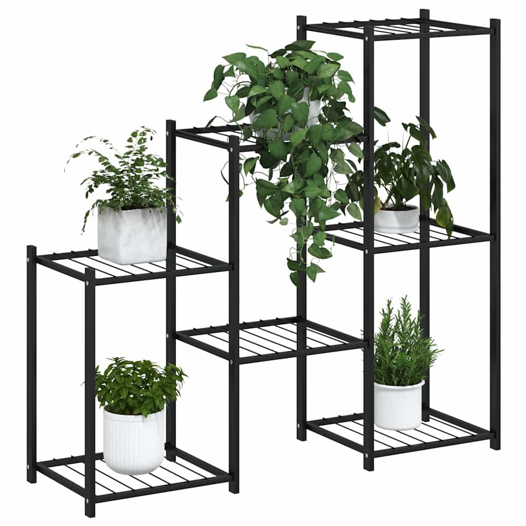 Portafiori 83x25x80 cm Nero in Ferro
