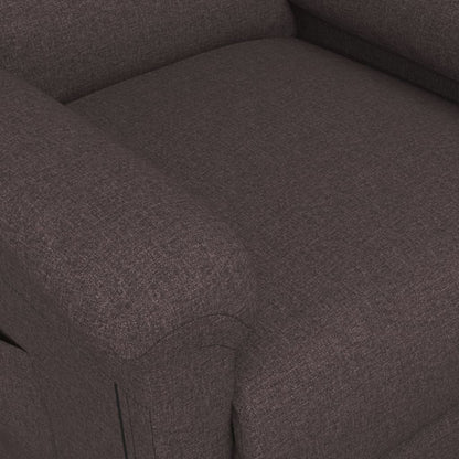 Poltrona Alzapersona Marrone Scuro in Tessuto