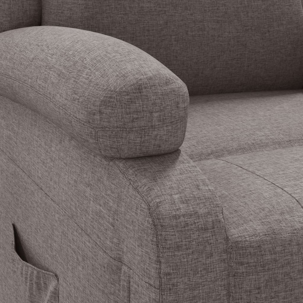 Poltrona Elettrica Reclinabile Tortora in Tessuto