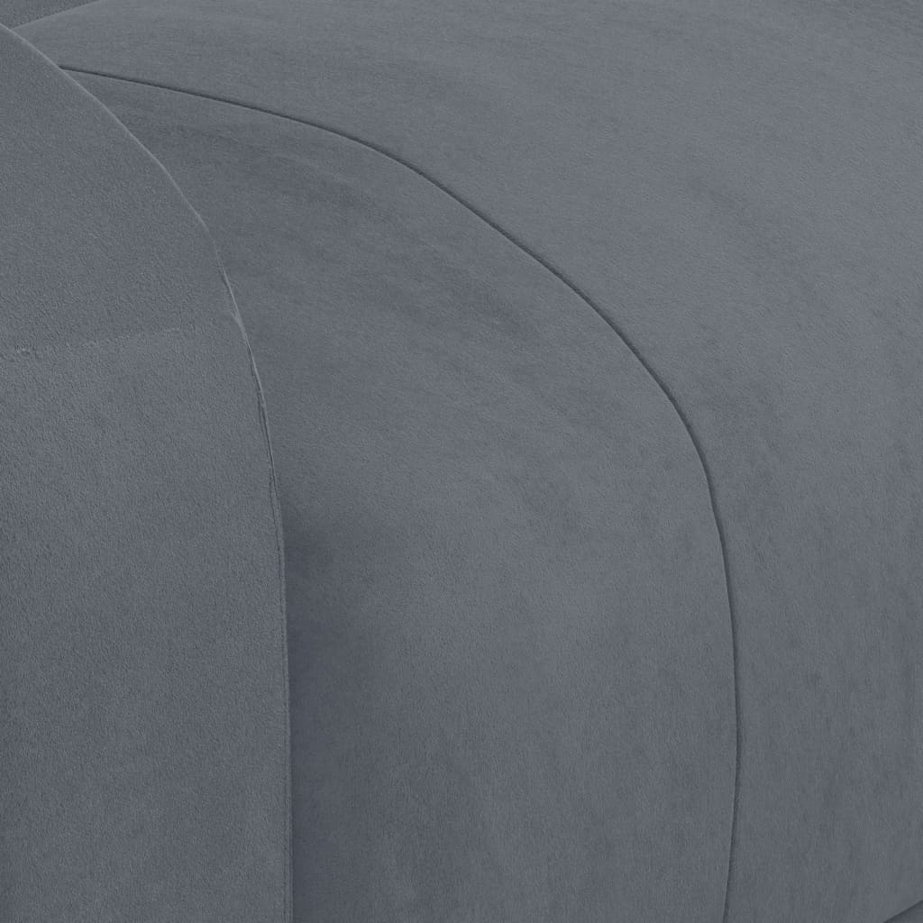 Poltrona Elettrica Reclinabile Grigio Scuro in Vera Pelle