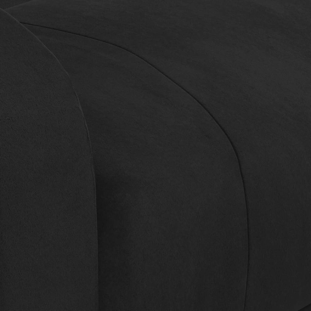 Poltrona Massaggiante Elettrica Nera in Velluto - homemem39