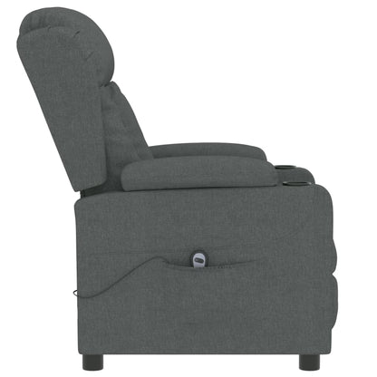 Poltrona Elettrica Reclinabile Grigio Scuro in Tessuto | homemem39