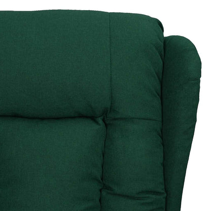 Poltrona Massaggiante Elettrica Verde Scuro in Tessuto | homemem39