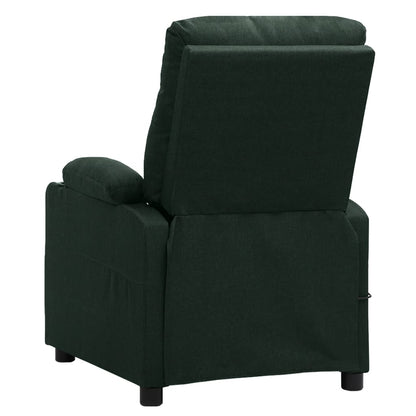 Poltrona Elettrica Reclinabile Verde Scuro in Tessuto | homemem39