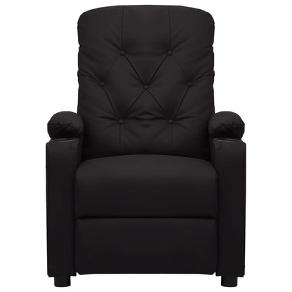 Poltrona Massaggiante Elettrica Nera in Similpelle - homemem39