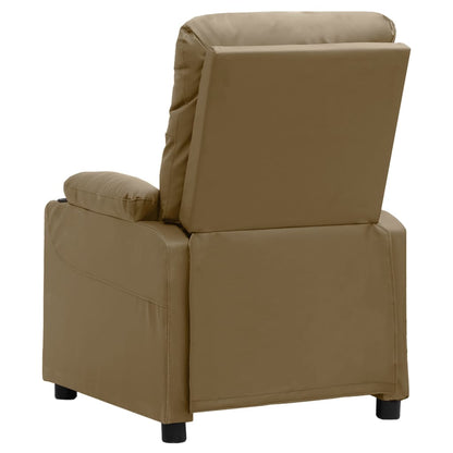 Poltrona Massaggio Elettrica Cappuccino Similpelle | homemem39