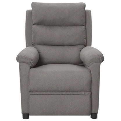 Poltrona Elettrica Reclinabile Grigio Chiaro in Tessuto | homemem39