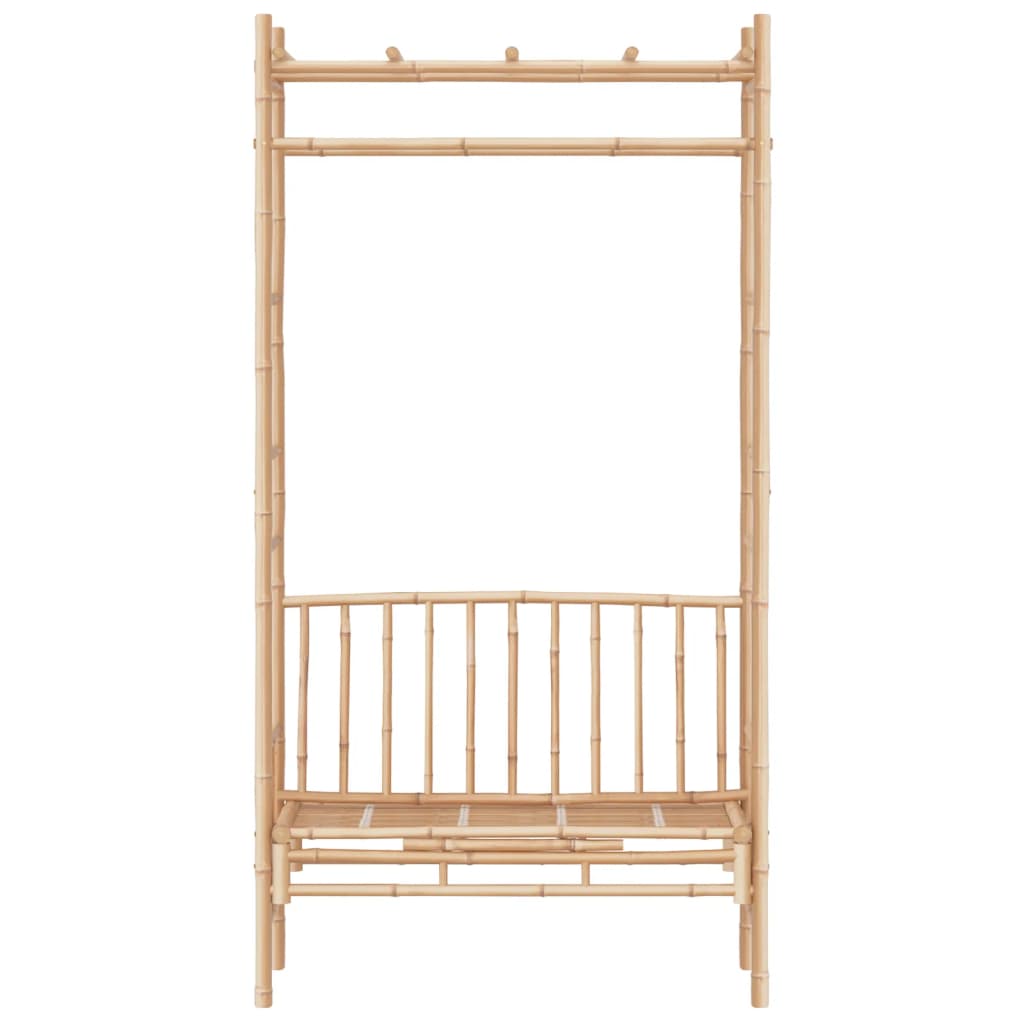 Panca da Giardino con Pergola 116 cm in Bambù - homemem39
