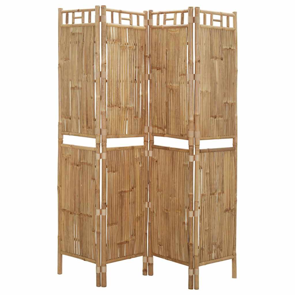 Paravento a 4 Pannelli in Bambù 160x180 cm | homemem39