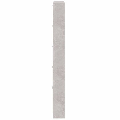 Scarpiera Grigio Cemento 59x17x169 cm in Legno Multistrato