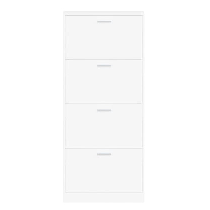 Scarpiera Bianca 59x17x150 cm in Legno Multistrato